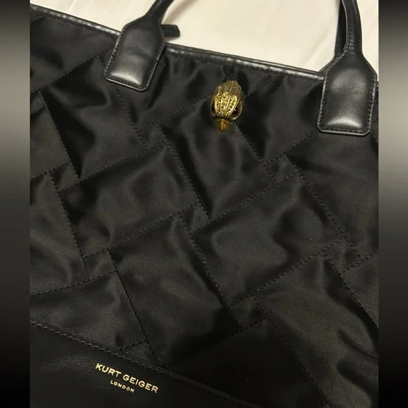 KURT GEIGER London Recycled Square Shopper Bag Black (Large) - Picture 10 of 10